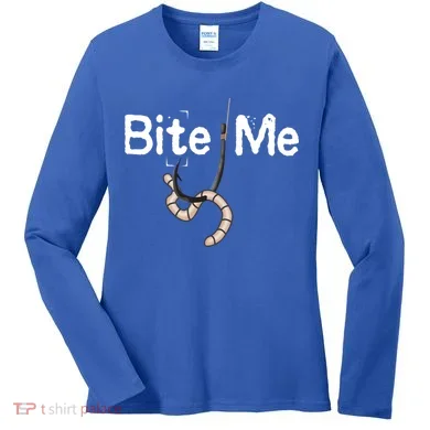Bite Me Fish Hook Women's Long Sleeve Shirt