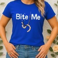 Bite Me Fish Hook Women's T-Shirt thumb 2