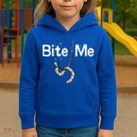 Bite Me Fish Hook Kids Hoodie thumb 3