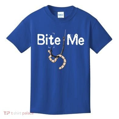 Bite Me Fish Hook Kids T-Shirt