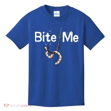 Bite Me Fish Hook Kids T-Shirt