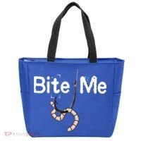 Bite Me Fish Hook Tote Bag thumb 0