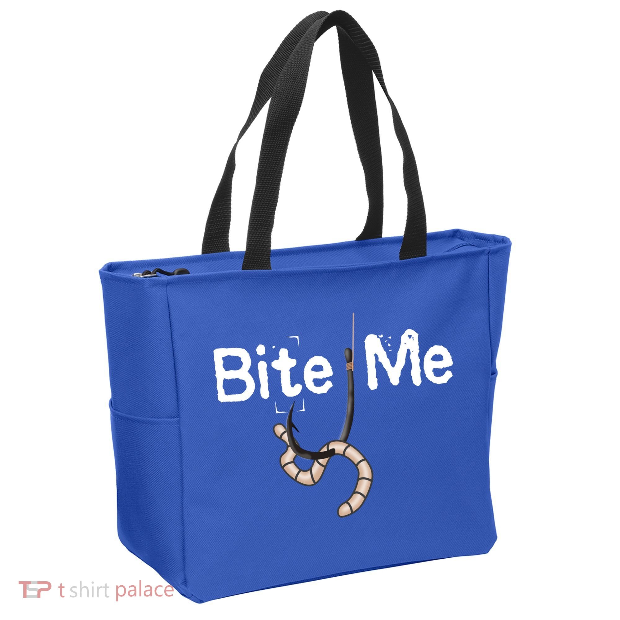 Bite Me Fish Hook Tote Bag