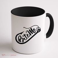 Bite Me Fish Hook Funny Fishing Coffee Mug thumb 1