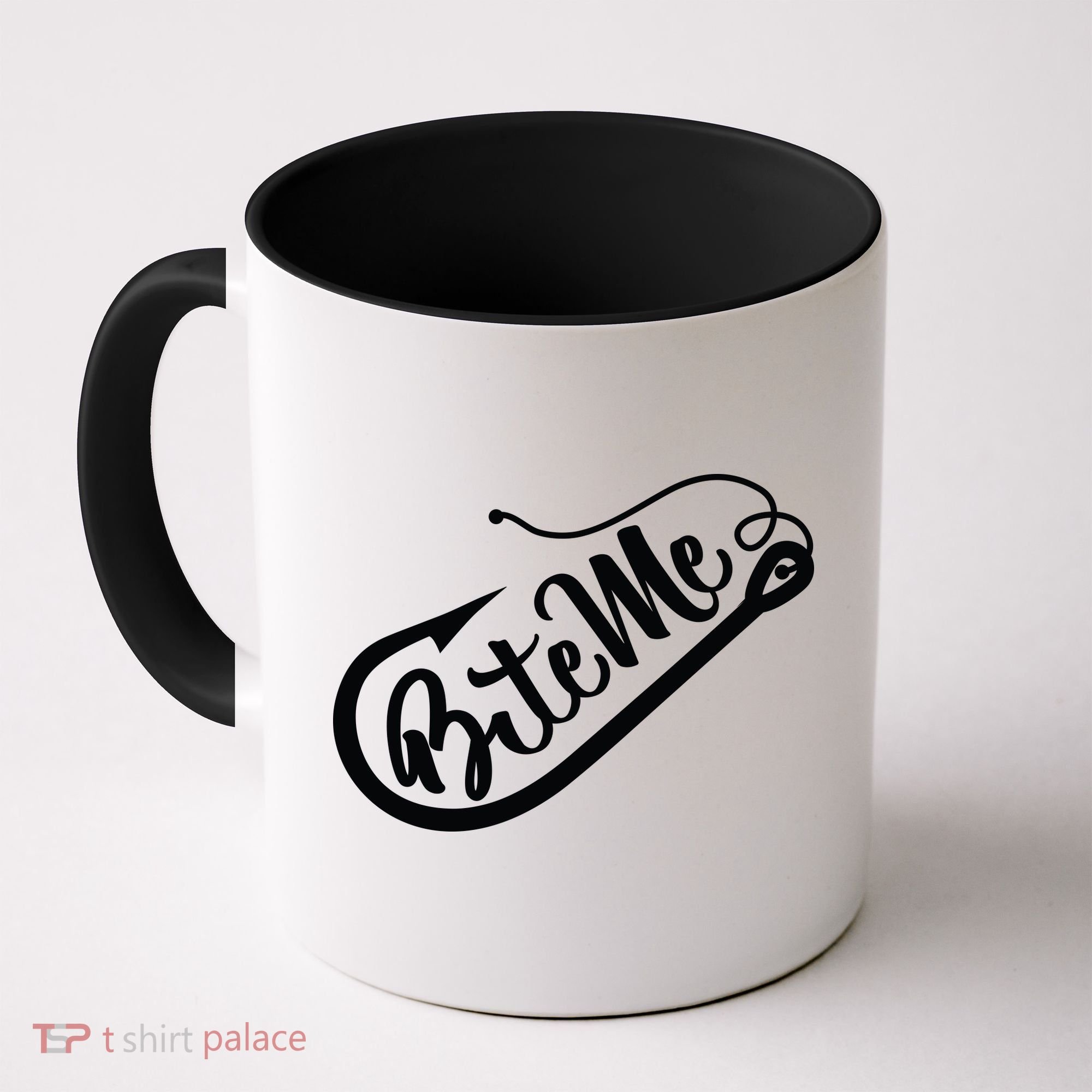 Bite Me Fish Hook Funny Fishing Coffee Mug