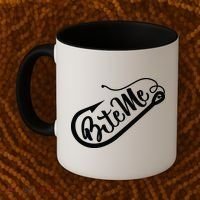 Bite Me Fish Hook Funny Fishing Coffee Mug thumb 2