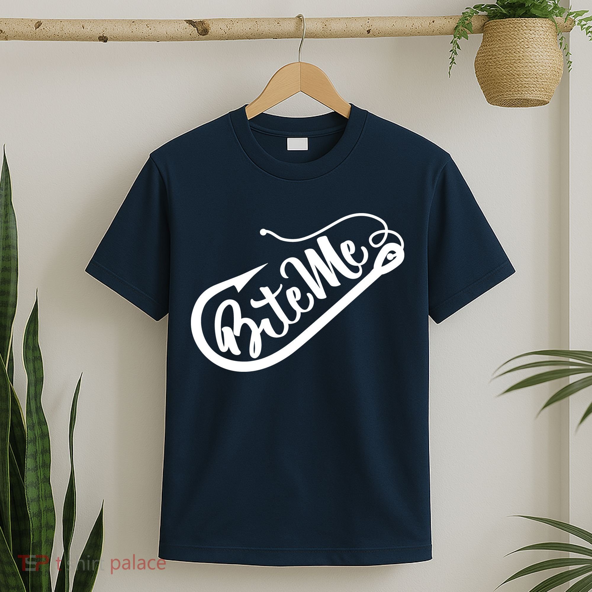 Bite Me Fish Hook Funny Fishing T-Shirt