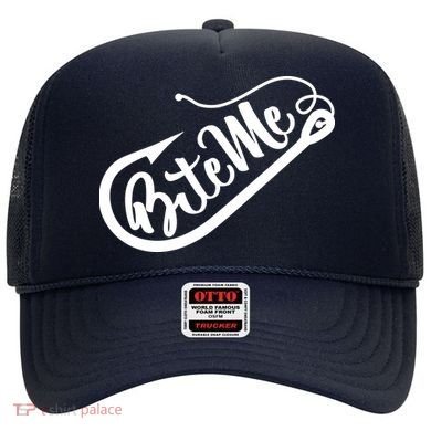 Bite Me Fish Hook Funny Fishing Hat