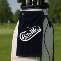 Bite Me Fish Hook Funny Fishing Golf Towel thumb 2