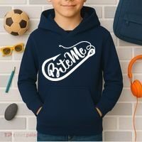 Bite Me Fish Hook Funny Fishing Kids Hoodie thumb 2