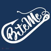 Bite Me Fish Hook Funny Fishing Kids T-Shirt thumb 4