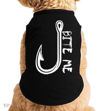 Bite Me Fishing Hook Doggie Tank