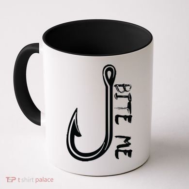 Bite Me Fishing Hook Coffee Mug