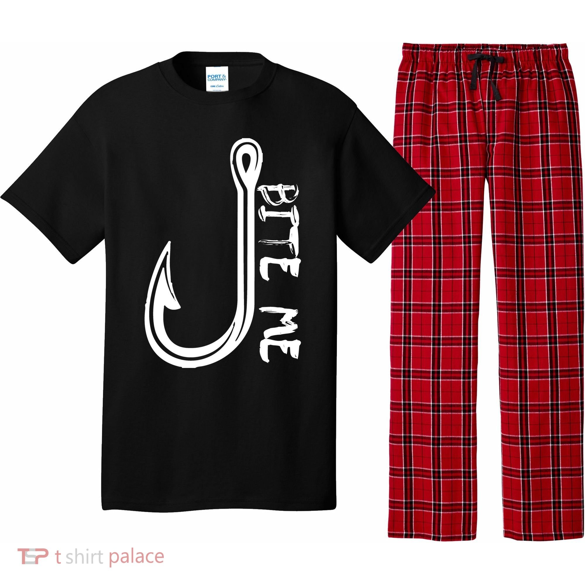 Bite Me Fishing Hook Pajama Set