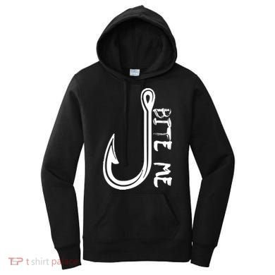 Bite Me Fishing Hook Women's Hoodie