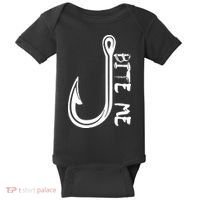Bite Me Fishing Hook Baby Bodysuit thumb 0