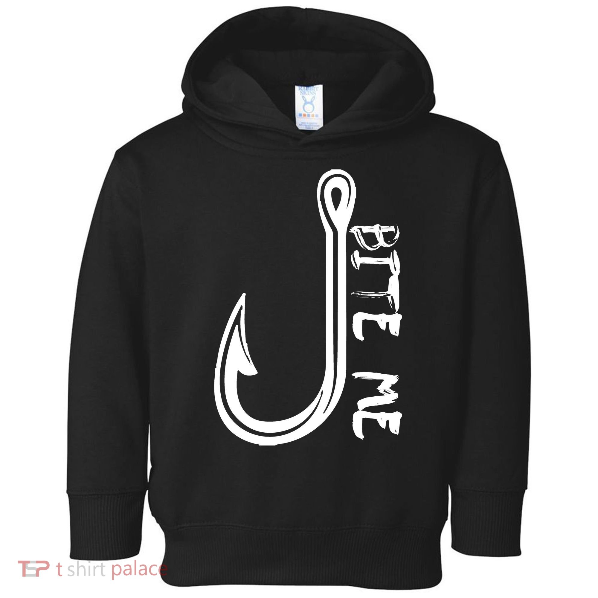 Bite Me Fishing Hook Toddler Hoodie