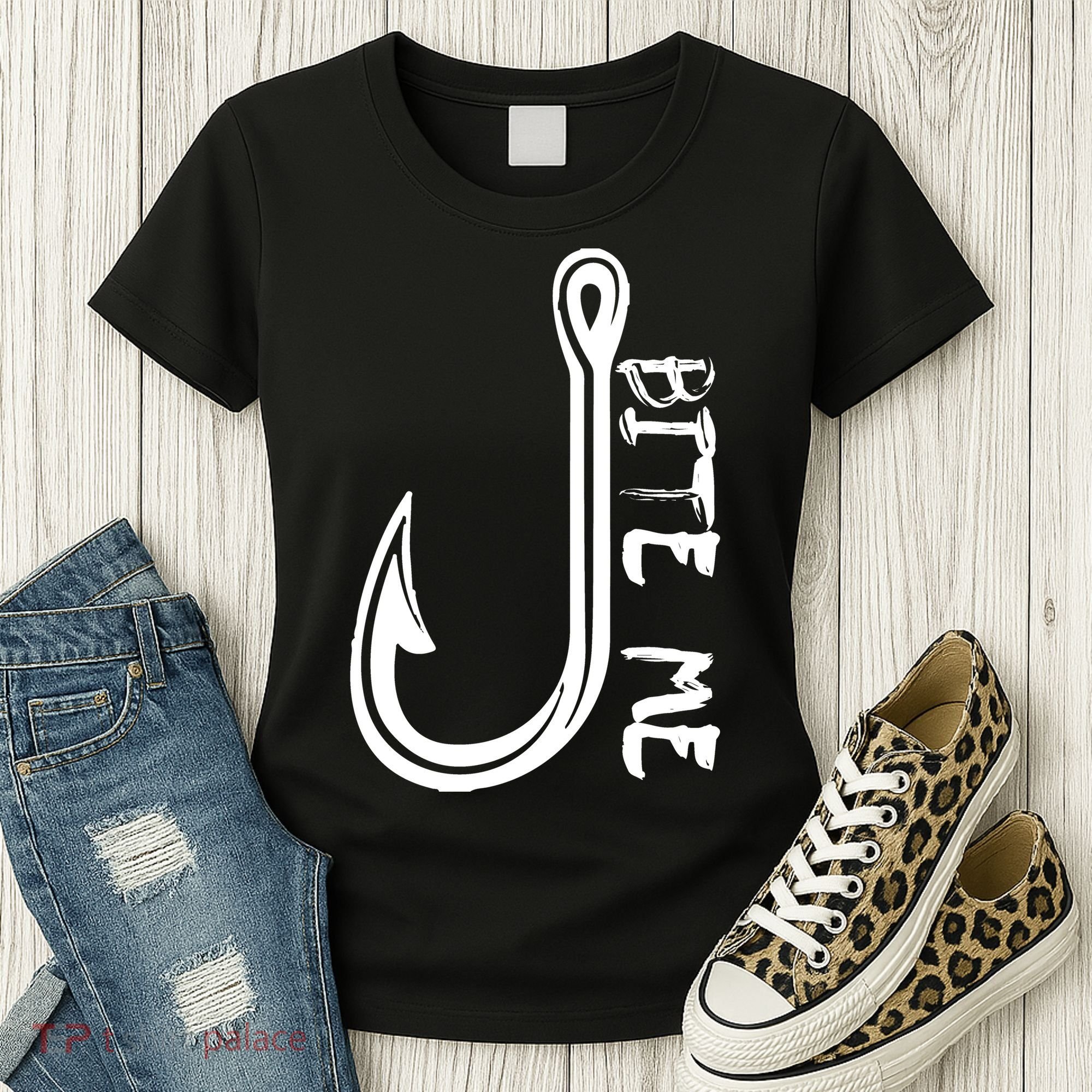 Bite Me Fishing Hook Women's T-Shirt