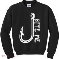 Bite Me Fishing Hook Kids Sweatshirt thumb 0