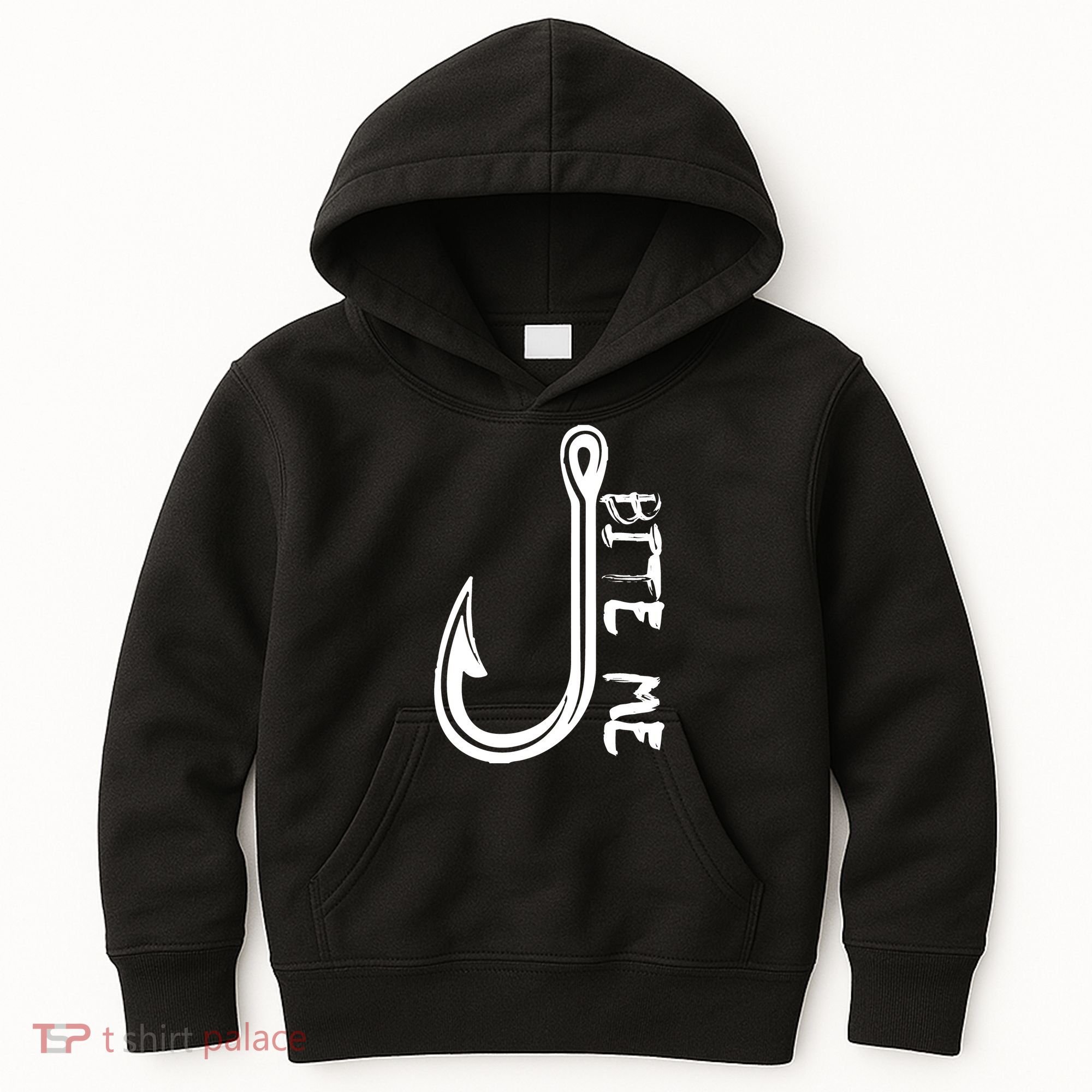 Bite Me Fishing Hook Kids Hoodie