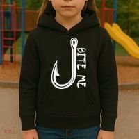 Bite Me Fishing Hook Kids Hoodie thumb 3