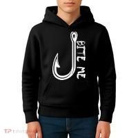 Bite Me Fishing Hook Kids Hoodie thumb 4