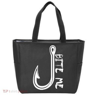 Bite Me Fishing Hook Tote Bag