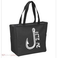 Bite Me Fishing Hook Tote Bag thumb 2
