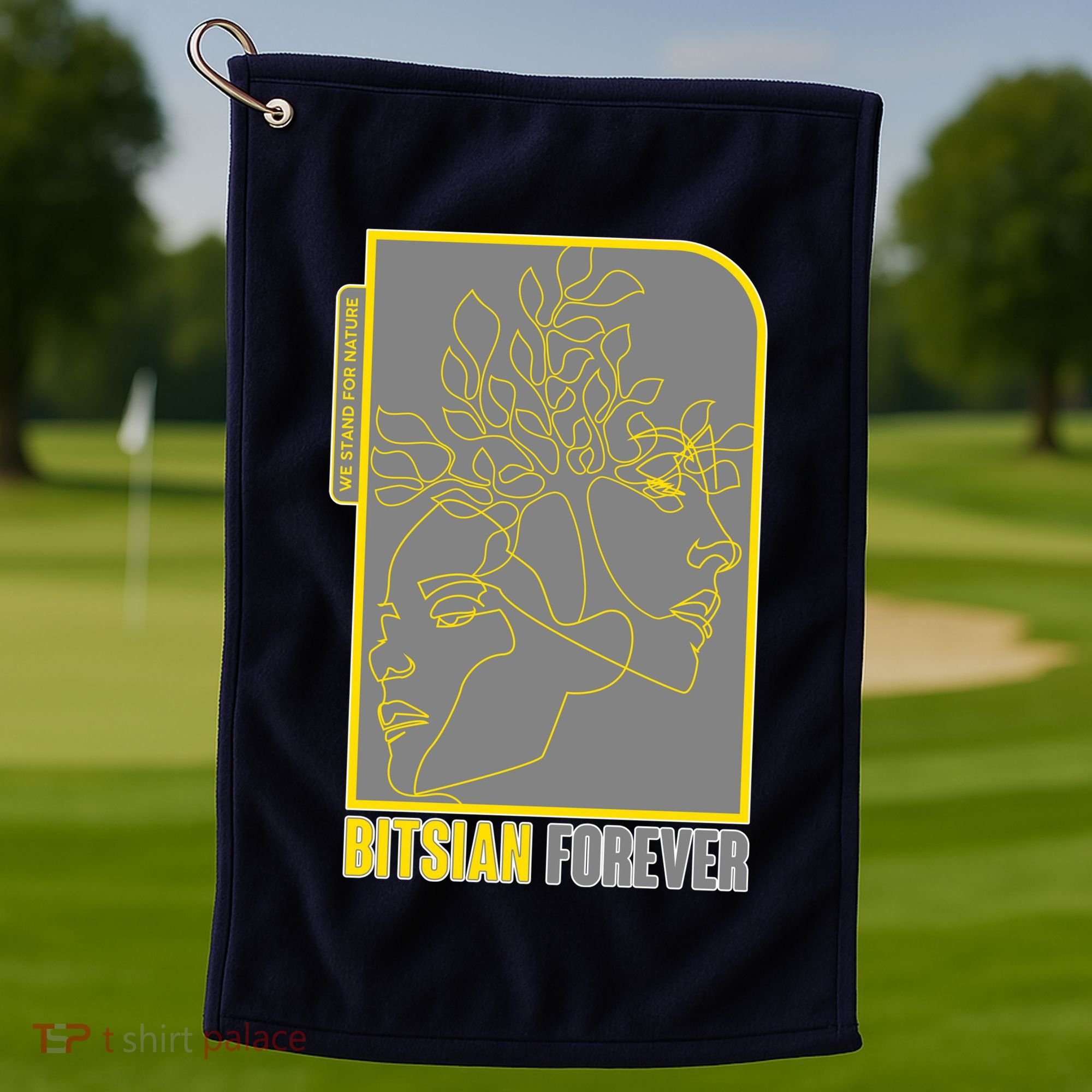 Bitsian Forever We Stand For Nature Golf Towel