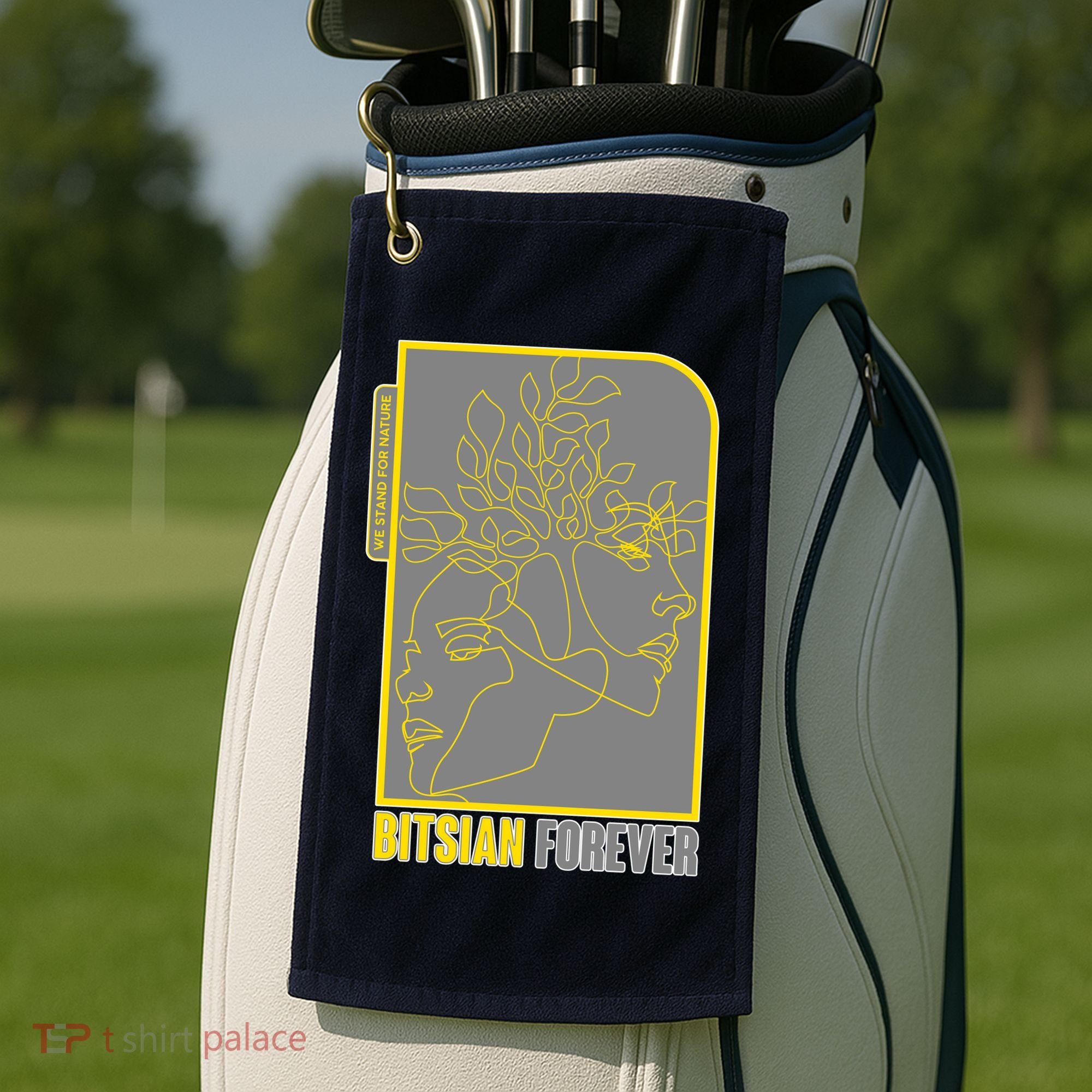 Bitsian Forever We Stand For Nature Golf Towel