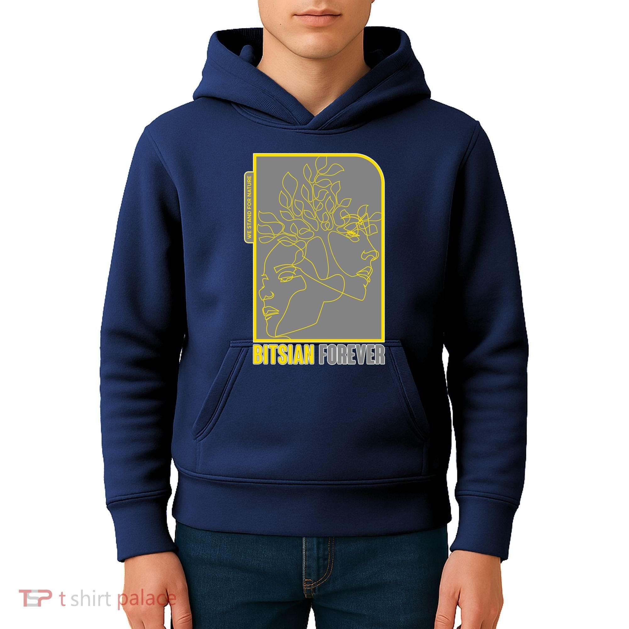 Bitsian Forever We Stand For Nature Kids Hoodie