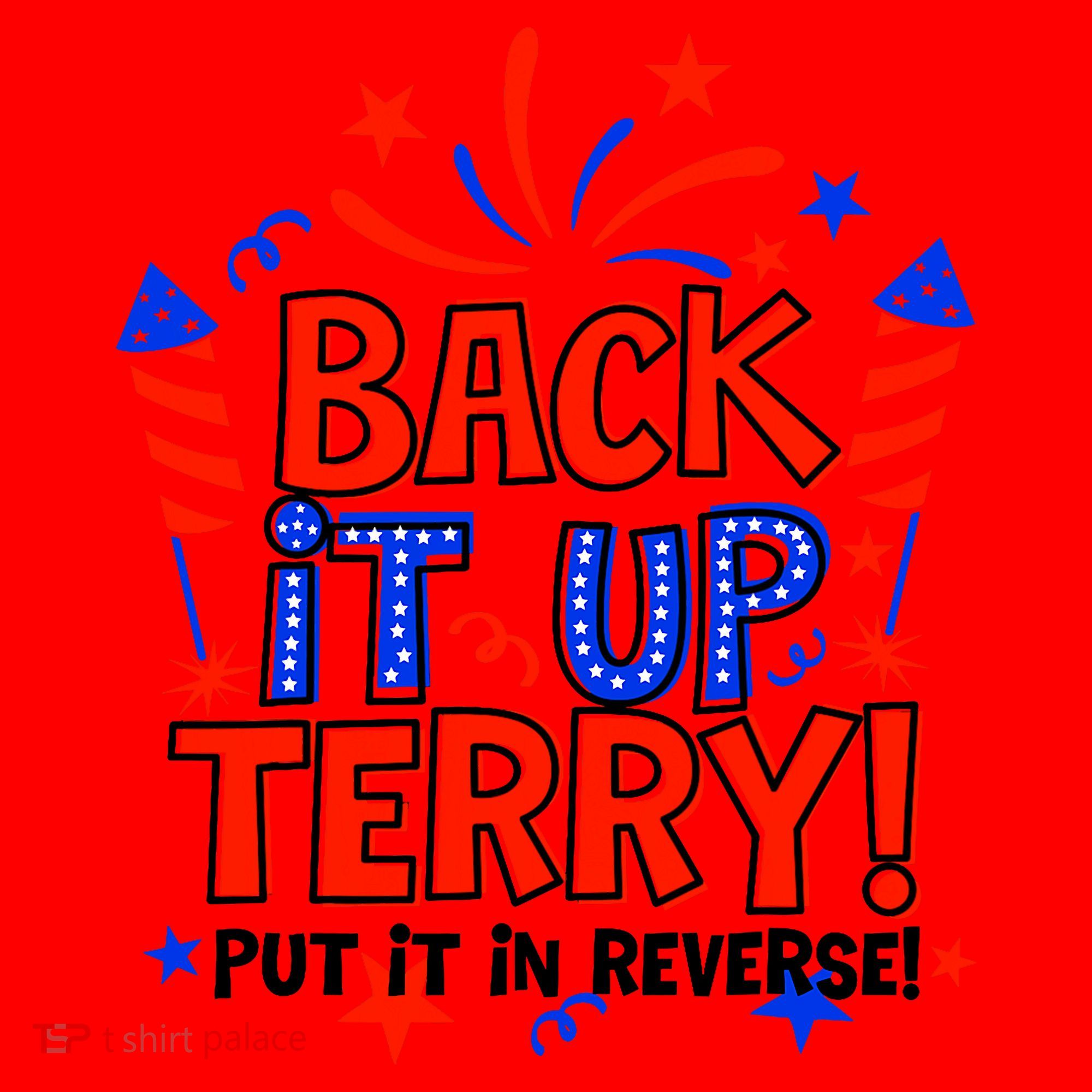 Back It Up Terry Put It In Reverse 4th Of July Fireworks Santa Hat