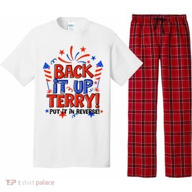 Back It Up Terry Put It In Reverse 4th Of July Fireworks Pajama Set