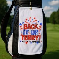 Back It Up Terry Put It In Reverse 4th Of July Fireworks Golf Towel thumb 2