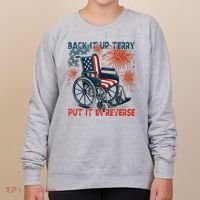 Back It Up Terry Put It In Reverse Fireworks Fun 4th Of July Women's Sweatshirt thumb 0