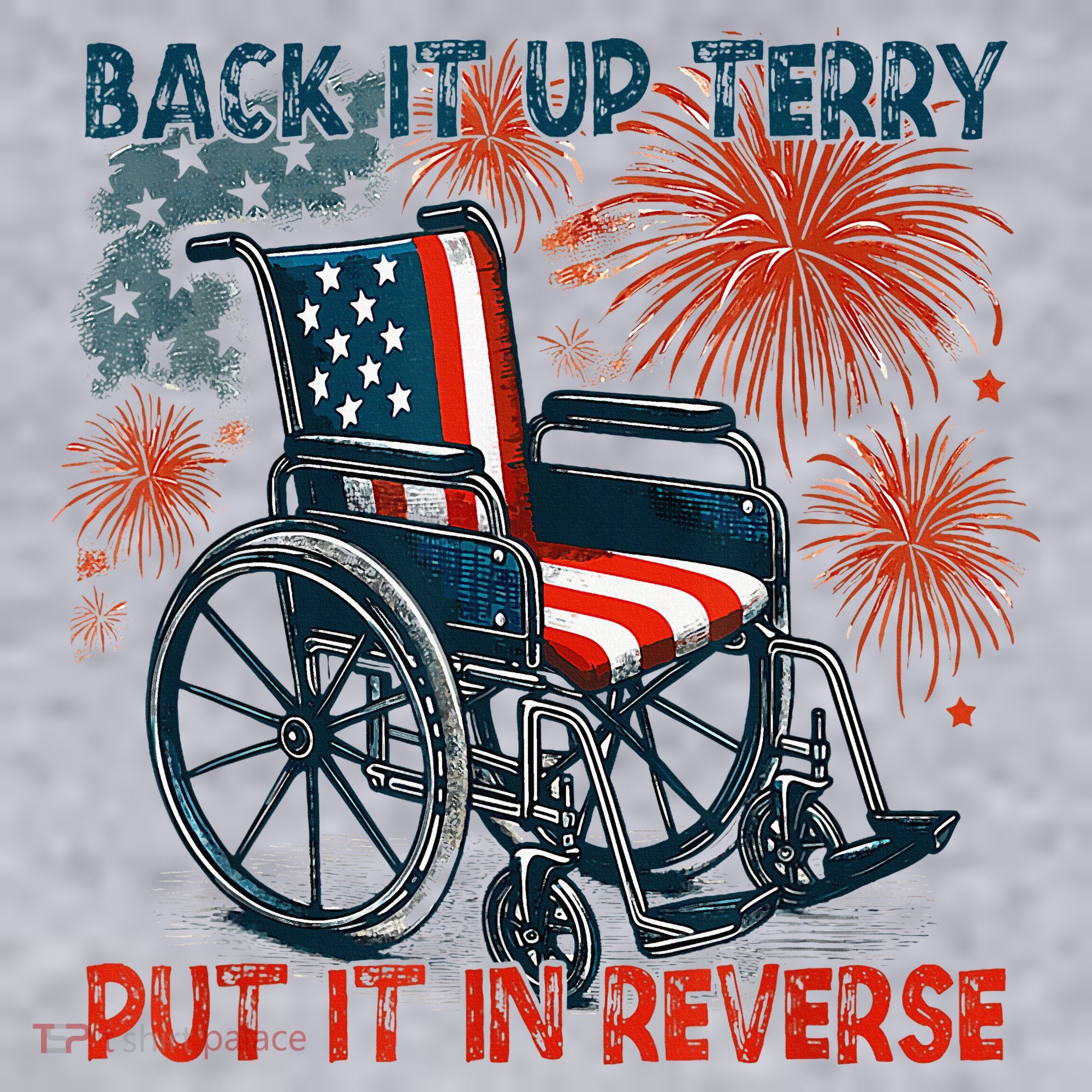 Back It Up Terry Put It In Reverse Fireworks Fun 4th Of July Women's Sweatshirt
