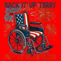 Back It Up Terry Put It In Reverse Fireworks Fun 4th Of July Santa Hat thumb 1