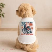 Back It Up Terry Put It In Reverse Fireworks Fun 4th Of July Doggie Tank thumb 2