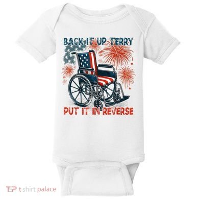 Back It Up Terry Put It In Reverse Fireworks Fun 4th Of July Baby Bodysuit