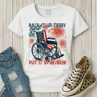 Back It Up Terry Put It In Reverse Fireworks Fun 4th Of July Women's T-Shirt thumb 3