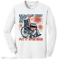 Back It Up Terry Put It In Reverse Fireworks Fun 4th Of July Kids Long Sleeve Shirt thumb 0