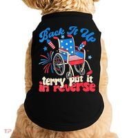 Back It Up Terry Put It In Reverse Firework 4th Of July Doggie Tank thumb 0