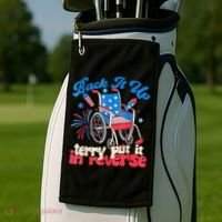 Back It Up Terry Put It In Reverse Firework 4th Of July Golf Towel thumb 2