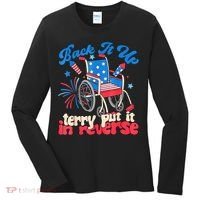 Back It Up Terry Put It In Reverse Firework 4th Of July Women's Long Sleeve Shirt thumb 0