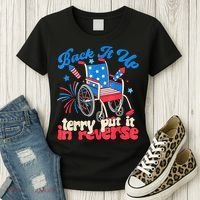 Back It Up Terry Put It In Reverse Firework 4th Of July Women's T-Shirt thumb 3