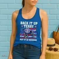 Back It Up Terry Put It In Reverse Funny 4th Of July America Independence Day Women's Tank Top thumb 2