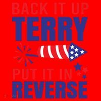 Back It Up Terry Put It In Reverse Funny 4th Of July America Independence Day Santa Hat thumb 1