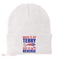 Back It Up Terry Put It In Reverse Funny 4th Of July America Independence Day Beanie thumb 0