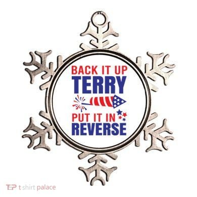 Back It Up Terry Put It In Reverse Funny 4th Of July America Independence Day Ornament