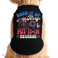 Back It Up Terry Put It In Reverse Firework 4th Of July Doggie Tank thumb 0